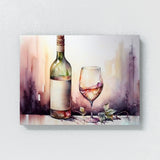 Bar Watercolor Wine Bottle 10 Wall Art