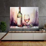 Bar Watercolor Wine Bottle 10 Wall Art