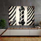 Barbershop Graphic Pole 16 Wall Art