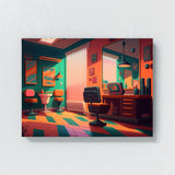 Barbershop Interior 15 Wall Art