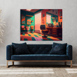Barbershop Interior 15 Wall Art