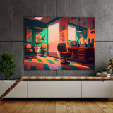 Barbershop Interior 15 Wall Art