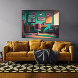 Barbershop Interior 18 Wall Art