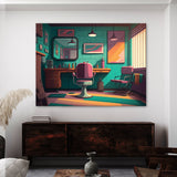 Barbershop Interior 18 Wall Art