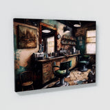 Barbershop Layered Ink 12 Wall Art