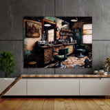Barbershop Layered Ink 12 Wall Art