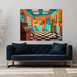 Barbershop Modern 4 Wall Art
