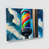 Barbershop Pole 3 Wall Art