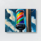 Barbershop Pole 3 Wall Art