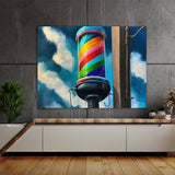 Barbershop Pole 3 Wall Art
