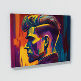 Barbershop Vibrant Portrait 5 Wall Art