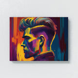 Barbershop Vibrant Portrait 5 Wall Art