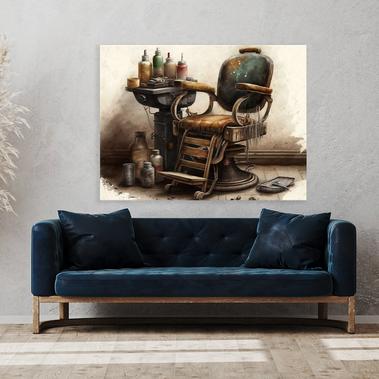 Barbershop Vintage Barber Chair 14 Wall Art