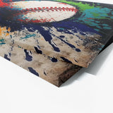 Baseball Abstract 10 Wall Art