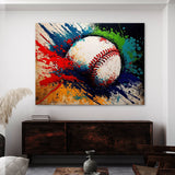 Baseball Abstract 10 Wall Art