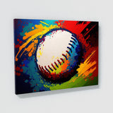 Baseball Abstract 11 Wall Art
