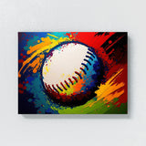 Baseball Abstract 11 Wall Art