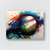 Baseball Abstract 8 Wall Art
