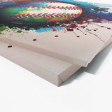 Baseball Abstract 8 Wall Art