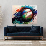 Baseball Abstract 8 Wall Art