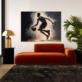 Basketball Dreamy Ethereal 4 Wall Art