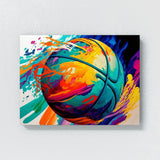 Basketball Vibrant 12 Wall Art