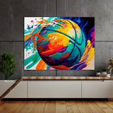 Basketball Vibrant 12 Wall Art