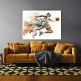 Basketball Watercolor Player 10 Wall Art