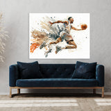 Basketball Watercolor Player 10 Wall Art