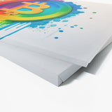 Bitcoin Bright Bold Rainbow 2 Wall Art