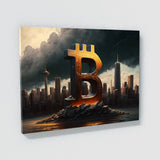 Bitcoin Cityscape 4 Wall Art