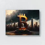 Bitcoin Cityscape 4 Wall Art