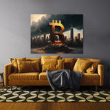 Bitcoin Cityscape 4 Wall Art