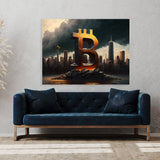 Bitcoin Cityscape 4 Wall Art
