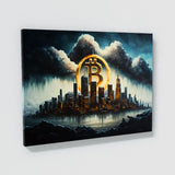 Bitcoin Cityscape 5 Wall Art