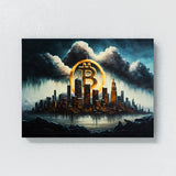 Bitcoin Cityscape 5 Wall Art