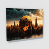 Bitcoin Cityscape 7 Wall Art