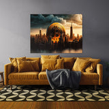 Bitcoin Cityscape 7 Wall Art
