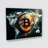 Bitcoin Map Data 9 Wall Art