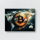 Bitcoin Map Data 9 Wall Art