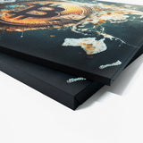 Bitcoin Map Data 9 Wall Art