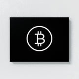 Bitcoin Modern Minimalistic 1 Wall Art