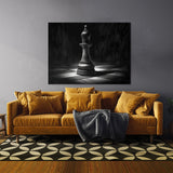 Chess Piece Charcoal Bishop 17 Wall Art