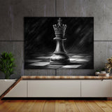 Chess Piece Charcoal King 3 Wall Art