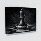 Chess Piece Charcoal Pawn 31 Wall Art