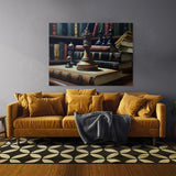 Chess Library 1 Wall Art