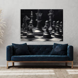Chess Realistic Charcoal 6 Wall Art