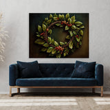Christmas Traditional Wreath 1 Wall Art