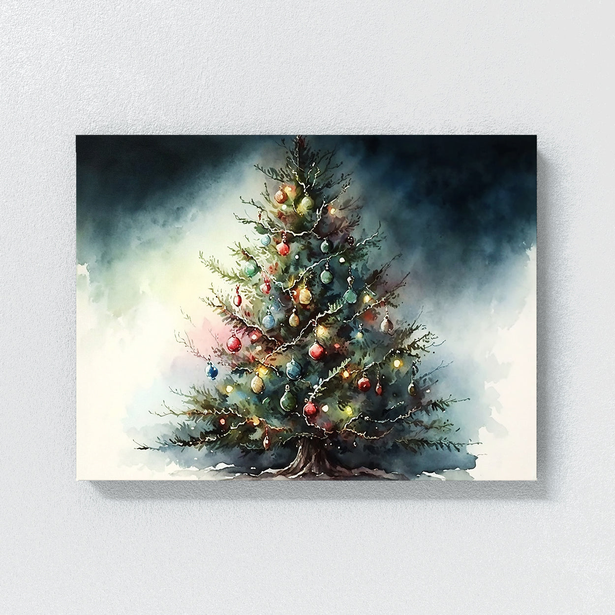 Christmas Tree Watercolor 10 Wall Art