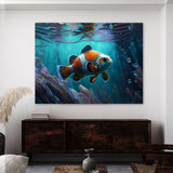 Clownfish Abstract Scene 11 Wall Art